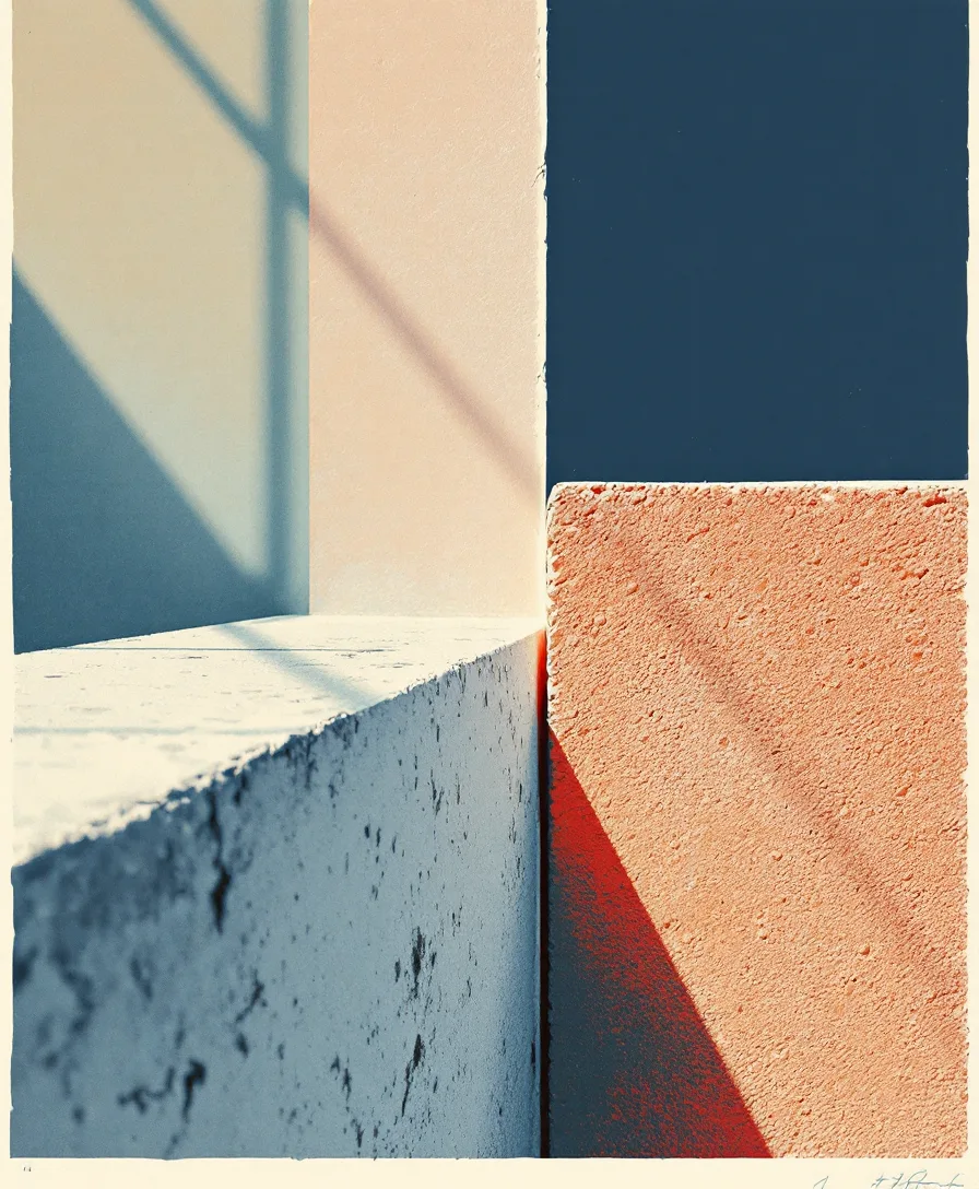 Illustrated close-up of architectural materials and details